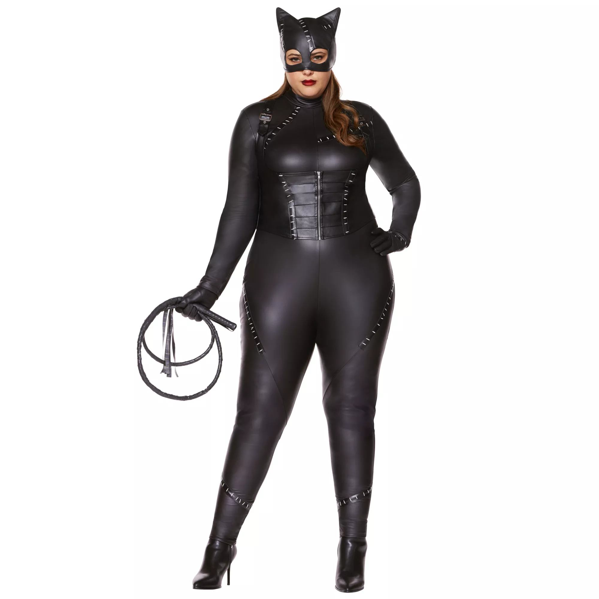 Adult Plus Size Catwoman The Signature Collection Costume - DC Villains at Spirit Halloween