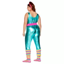 Adult Classic Barbie Plus Size Aerobics Catsuit Costume at Spencer's