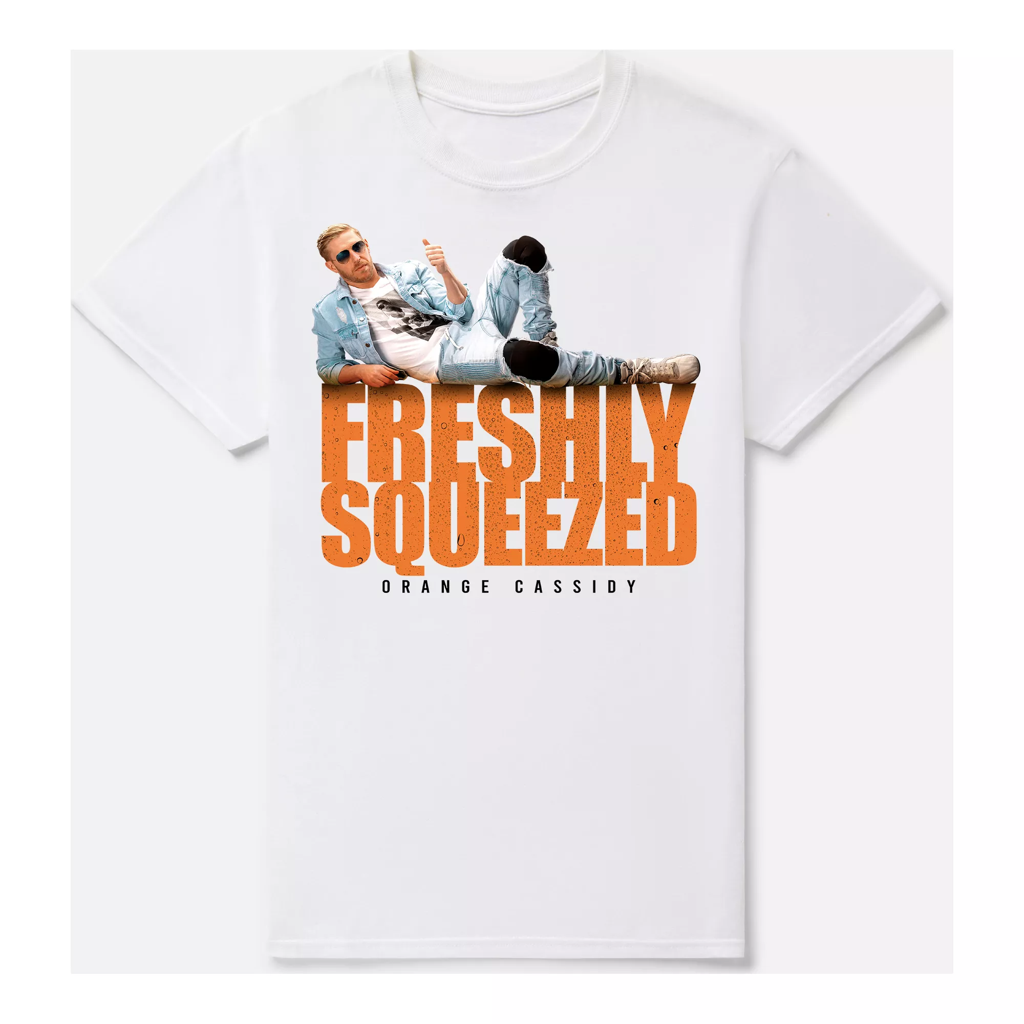 Freshly Squeezed Orange Cassidy T Shirt - AEW at Spencer's