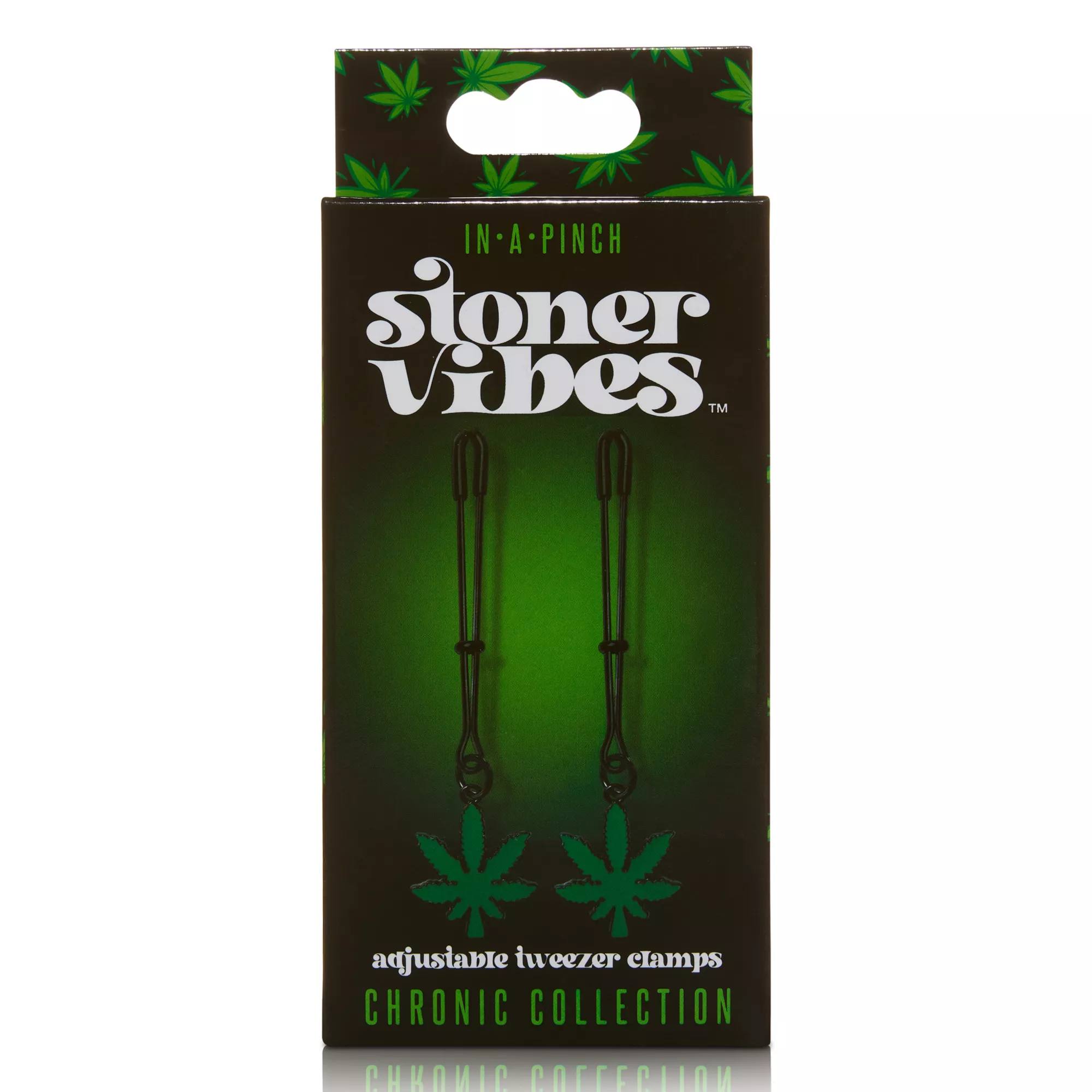 Stoner Vibes Glow in the Dark Nipple Tweezer Clamps at Spencer's