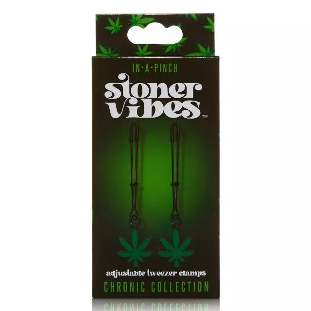 Stoner Vibes Glow in the Dark Nipple Tweezer Clamps at Spencer's
