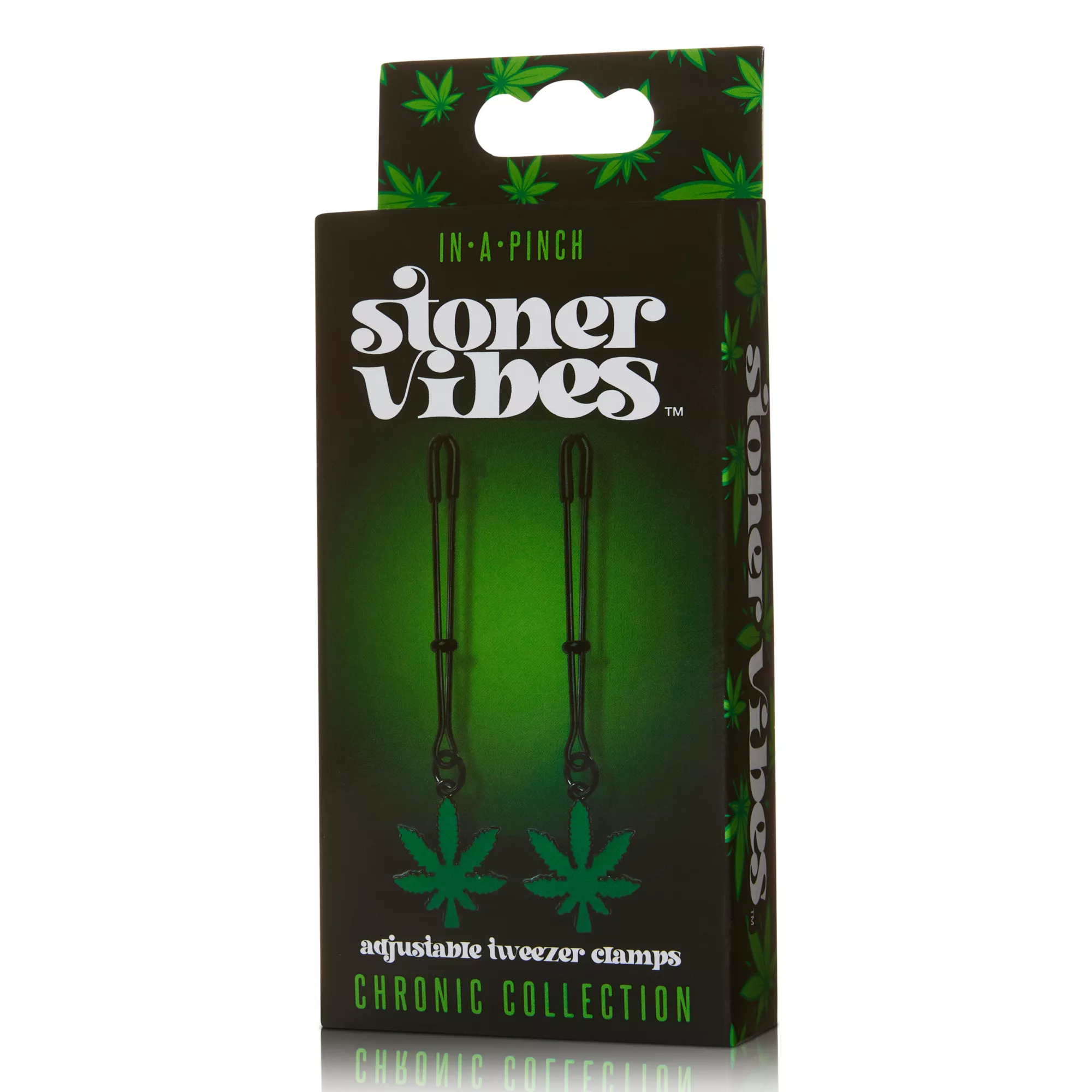 Stoner Vibes Glow in the Dark Nipple Tweezer Clamps at Spencer's