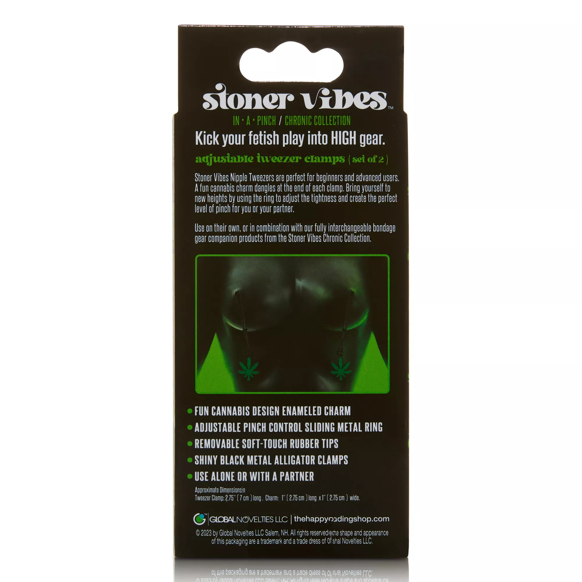 Stoner Vibes Glow in the Dark Nipple Tweezer Clamps at Spencer's