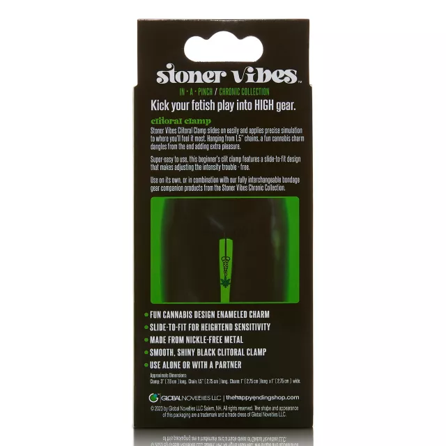 Stoner Vibes Glow in the Dark Clitoral Clamp at Spencer's