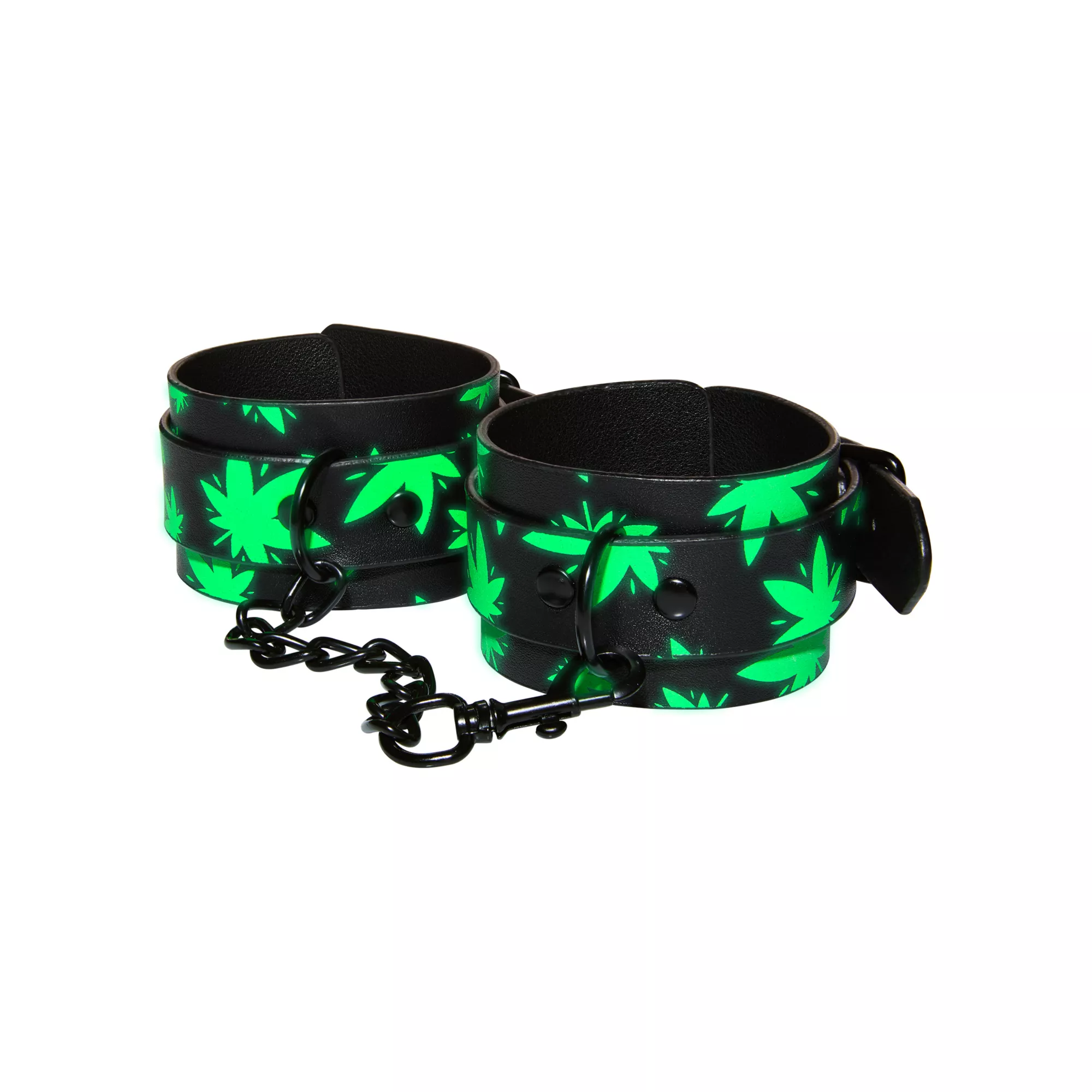 Stoner Vibes Glow in the Dark Wrist Cuffs at Spencer's