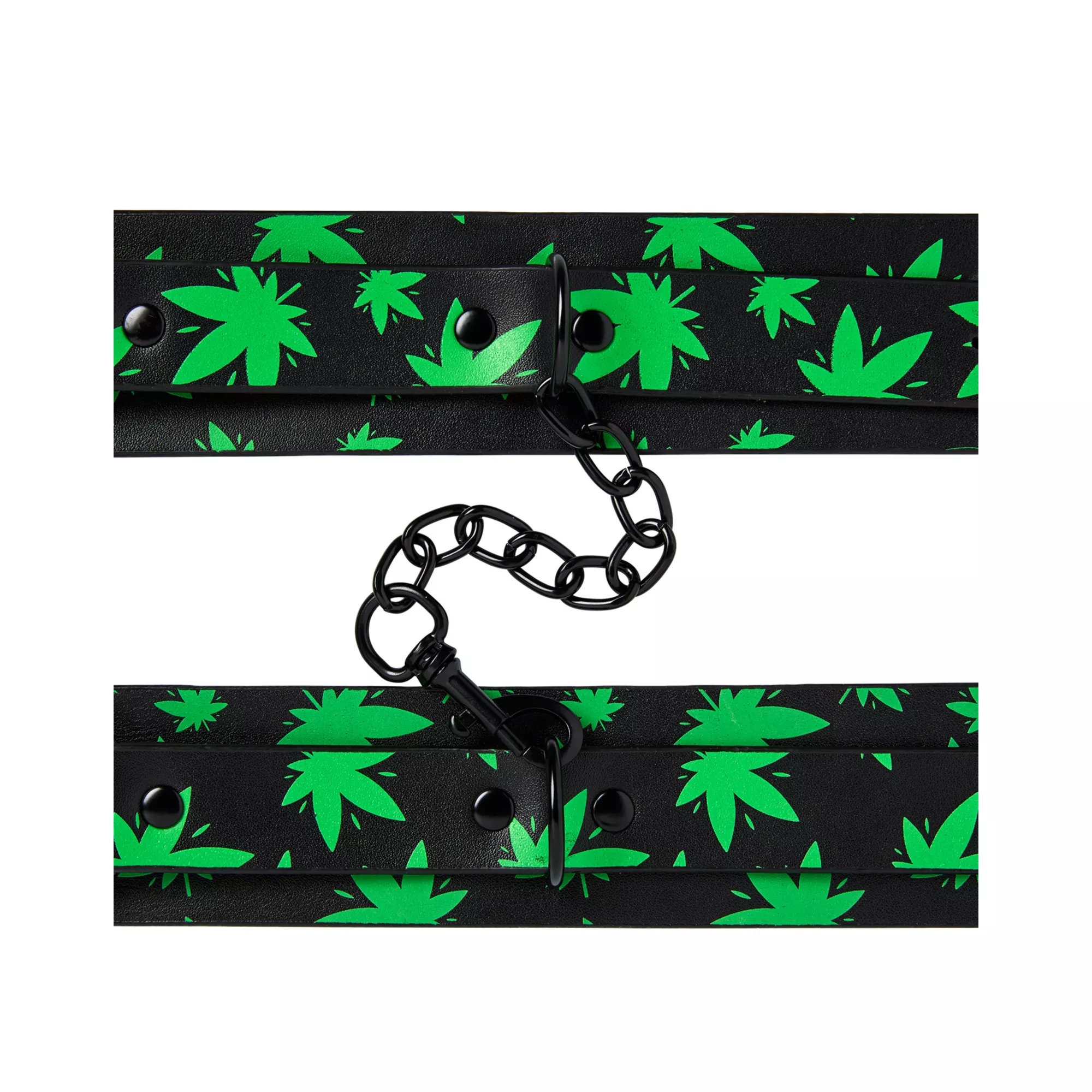 Stoner Vibes Glow in the Dark Wrist Cuffs at Spencer's