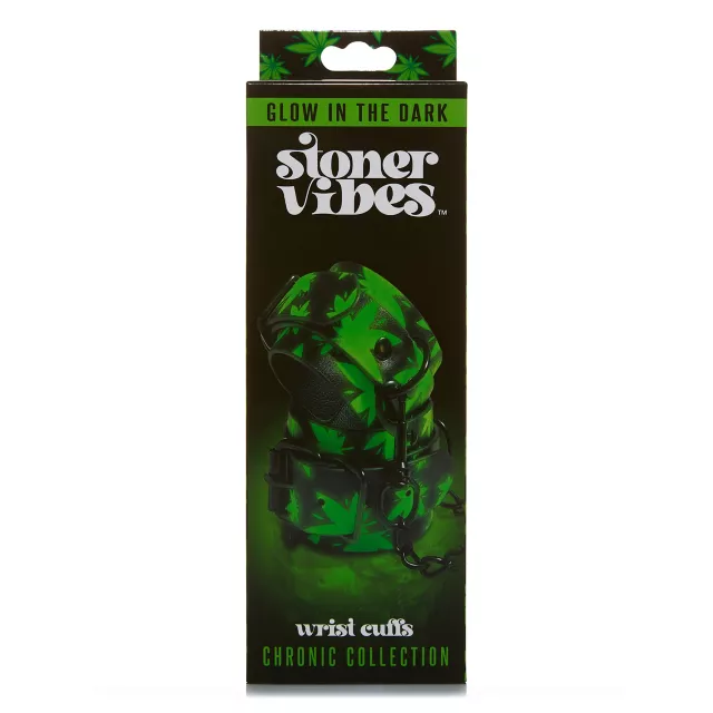 Stoner Vibes Glow in the Dark Wrist Cuffs at Spencer's