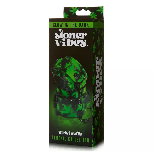 Stoner Vibes Glow in the Dark Wrist Cuffs at Spencer's