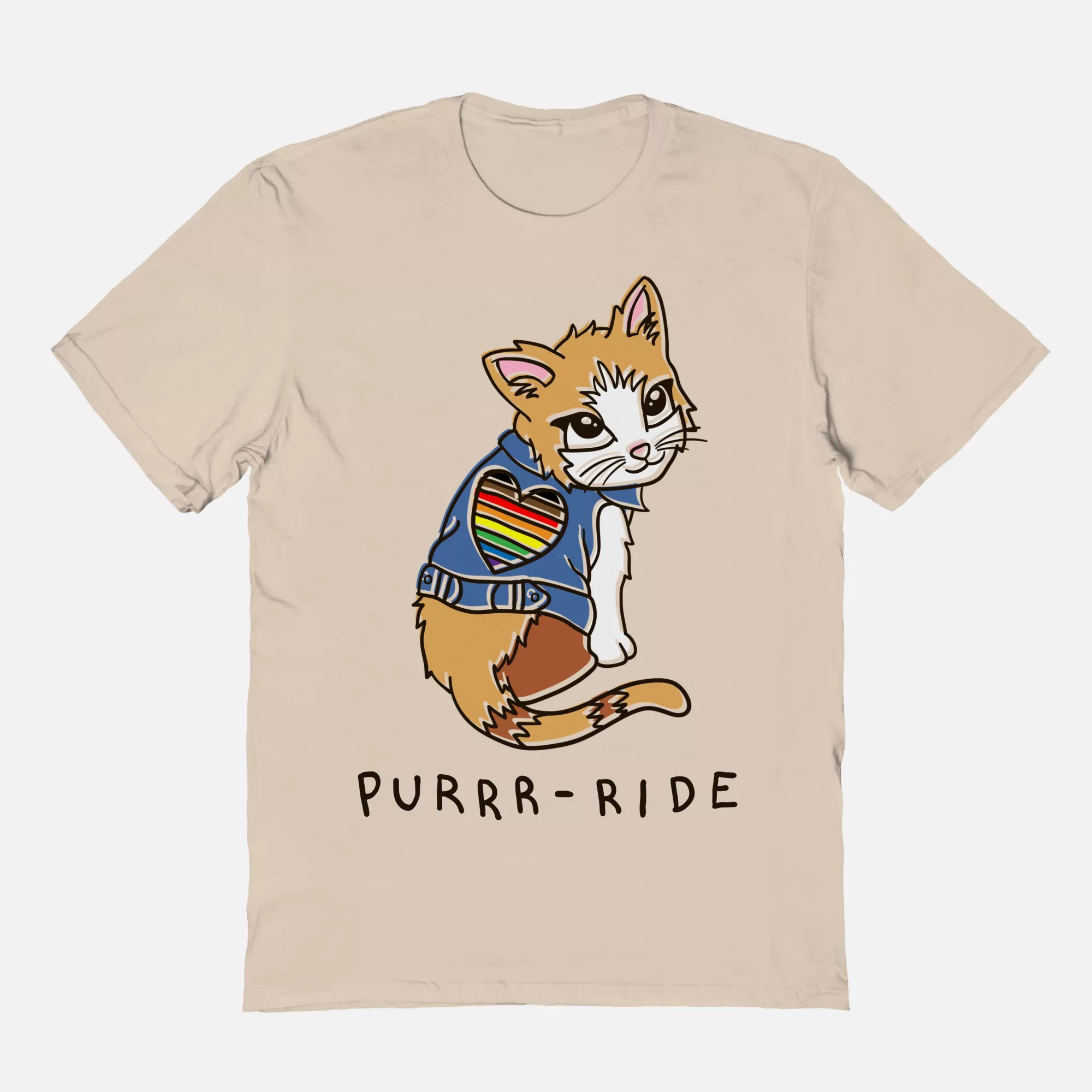 Purrr-Ride Kitty T Shirt at Spencer's