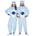 Adult Grumpy Bear Jumpsuit Costume - Care Bears at Spencer's