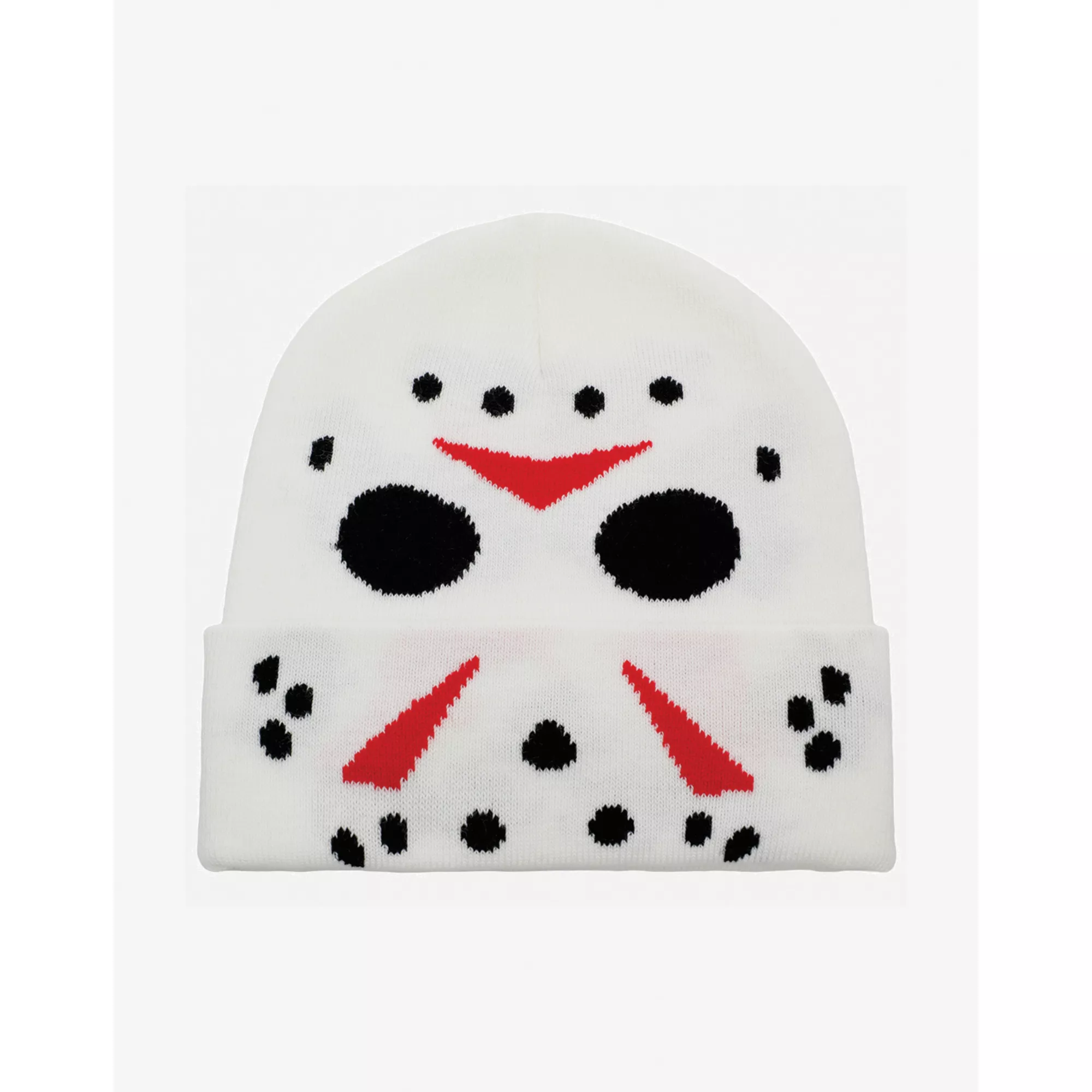 Glow in the Dark Jason Mask Beanie Hat - Friday the 13th