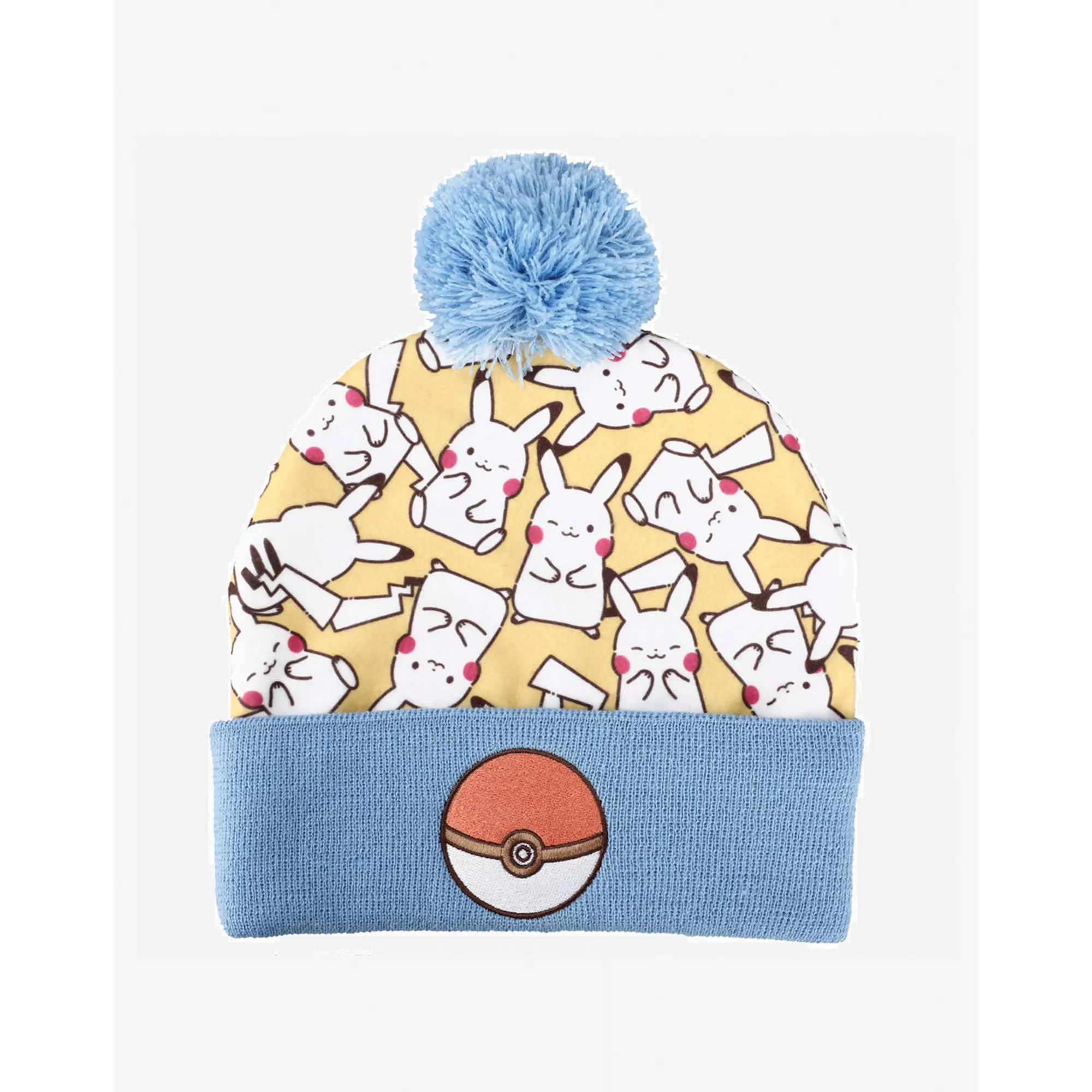 Pikachu Print Pom Cuff Beanie Hat - Pokémon at Spencer's