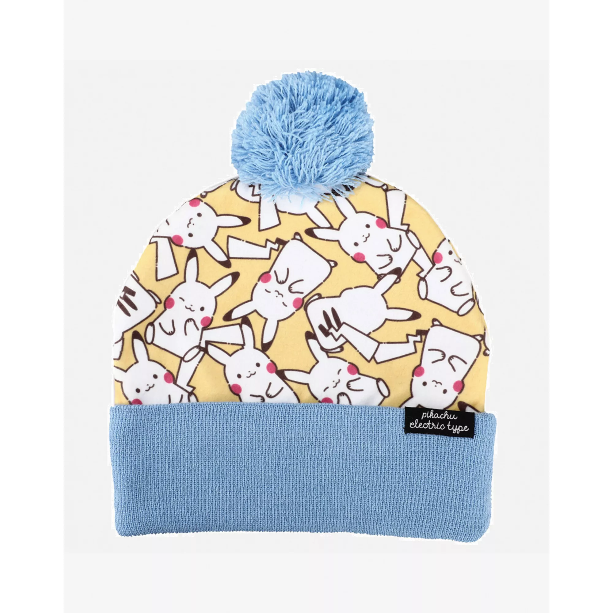 Pikachu Print Pom Cuff Beanie Hat - Pokémon at Spencer's
