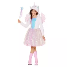 Kids White Unicorn Dress Costume at Spirit Halloween
