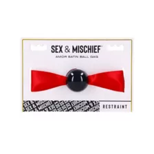 Amor Red and Black Ball Gag at Spencer's