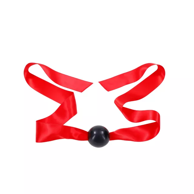 Amor Red and Black Ball Gag at Spencer's