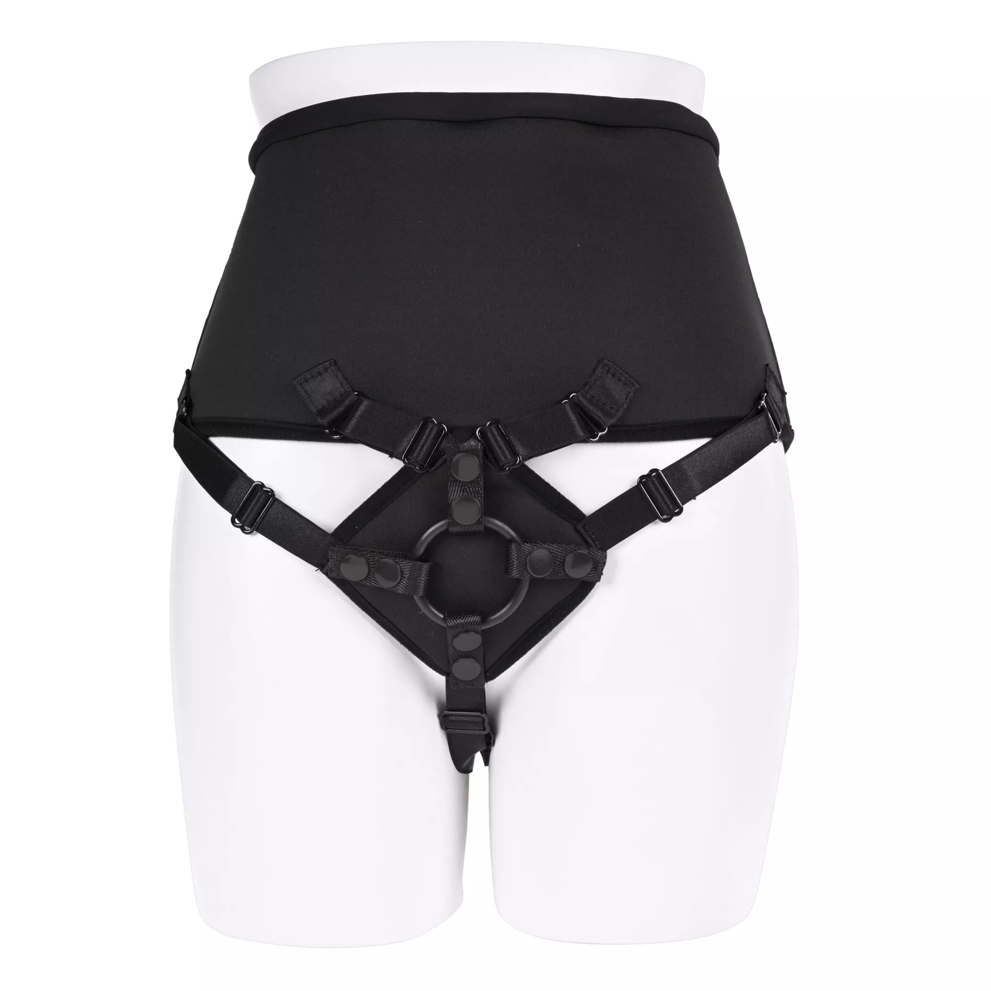 High-Waisted Corset Strap-On Harness at Spencer's