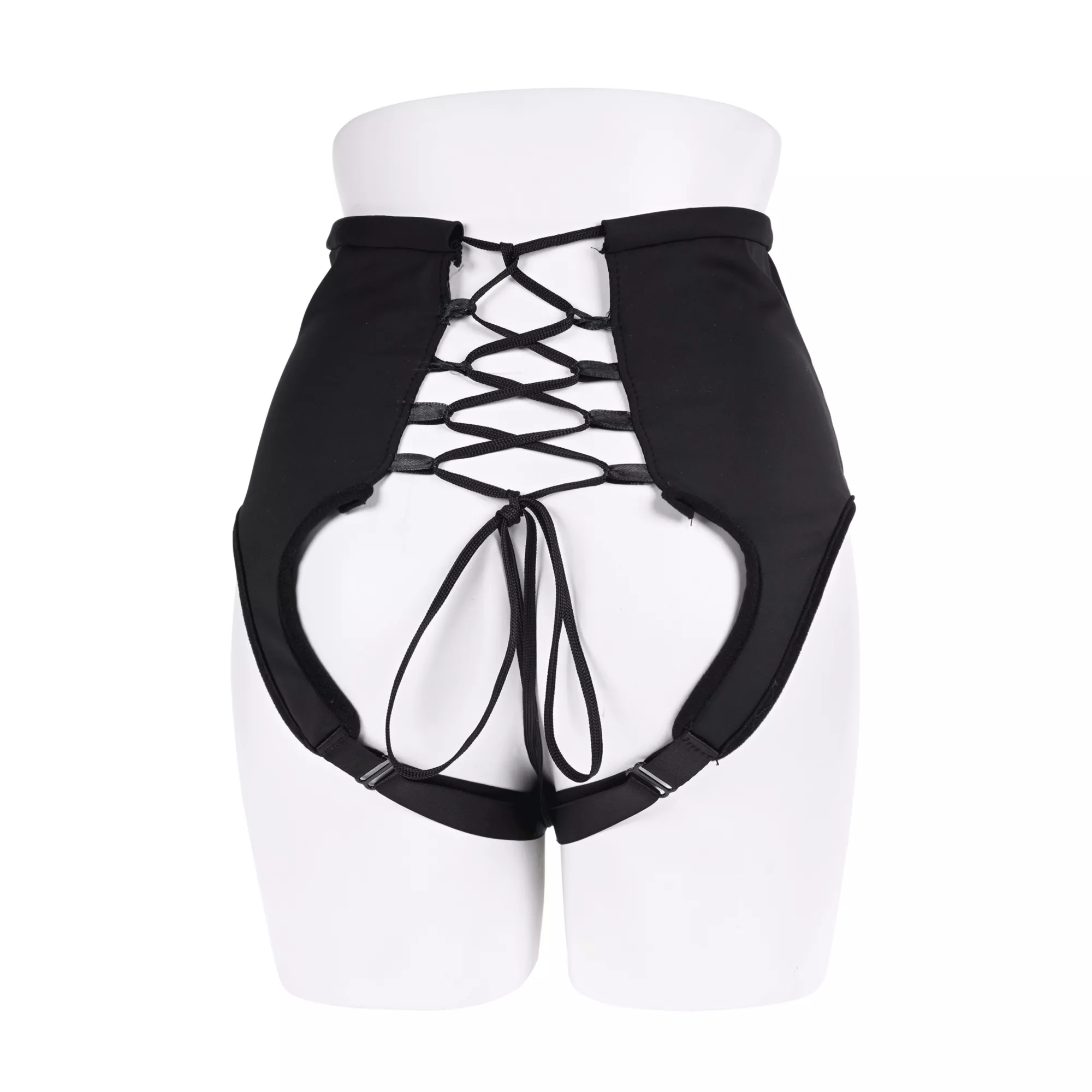 High-Waisted Corset Strap-On Harness at Spencer's