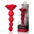 Bloomgasm Rose Twirl Vibrating Anal Beads at Spencer's
