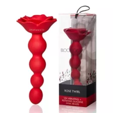 Bloomgasm Rose Twirl Vibrating Anal Beads at Spencer's