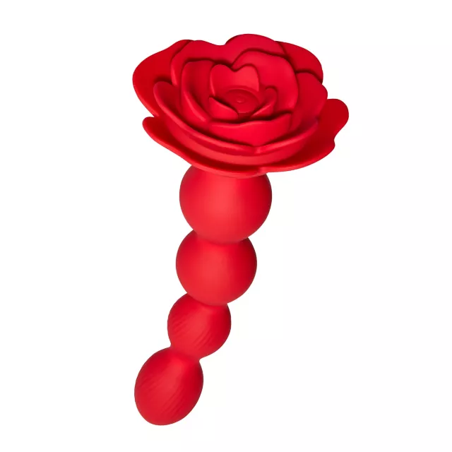 Bloomgasm Rose Twirl Vibrating Anal Beads