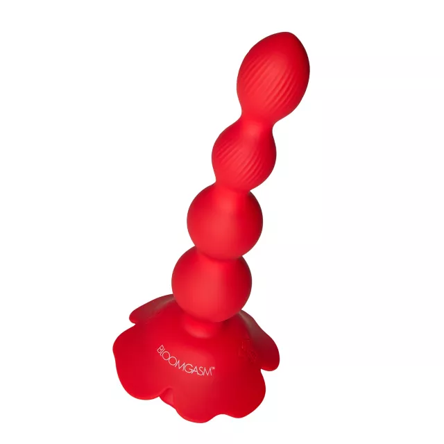Bloomgasm Rose Twirl Vibrating Anal Beads