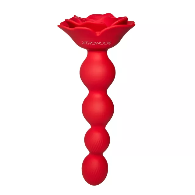 Bloomgasm Rose Twirl Vibrating Anal Beads at Spencer's
