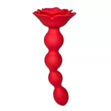 Bloomgasm Rose Twirl Vibrating Anal Beads at Spencer's