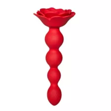 Bloomgasm Rose Twirl Vibrating Anal Beads at Spencer's