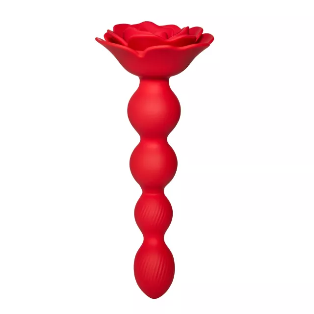 Bloomgasm Rose Twirl Vibrating Anal Beads at Spencer's