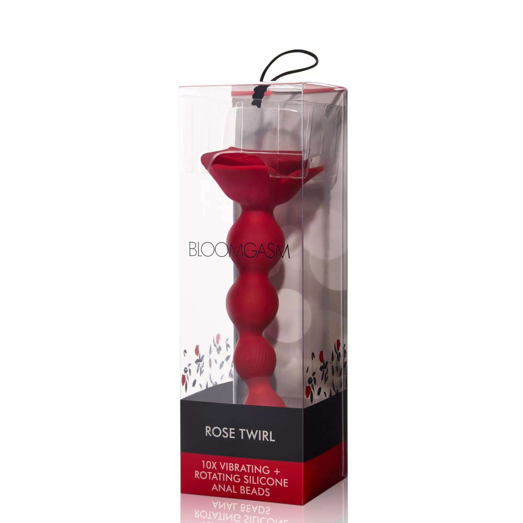 Bloomgasm Rose Twirl Vibrating Anal Beads at Spencer's