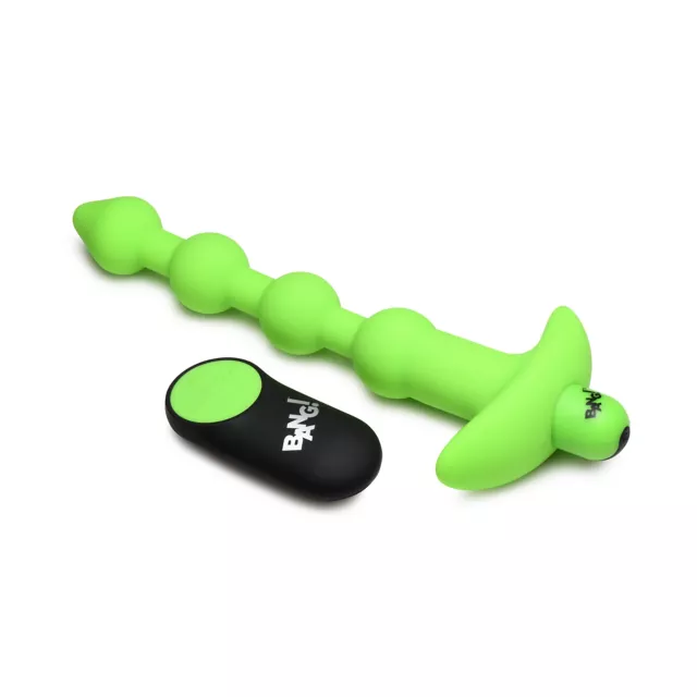 Bang Glow in the Dark Remote Control Vibrating Anal Beads at Spencer's