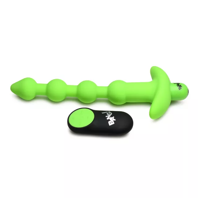 Bang Glow in the Dark Remote Control Vibrating Anal Beads at Spencer's