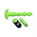 Bang Glow in the Dark Remote Control Vibrating Anal Beads at Spencer's