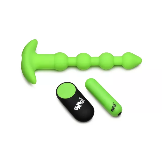 Bang Glow in the Dark Remote Control Vibrating Anal Beads at Spencer's