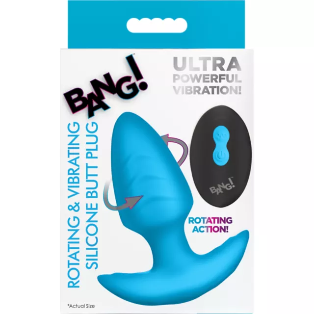 Bang Remote Control Rotating & Vibrating Silicone Butt Plug at Spencer's