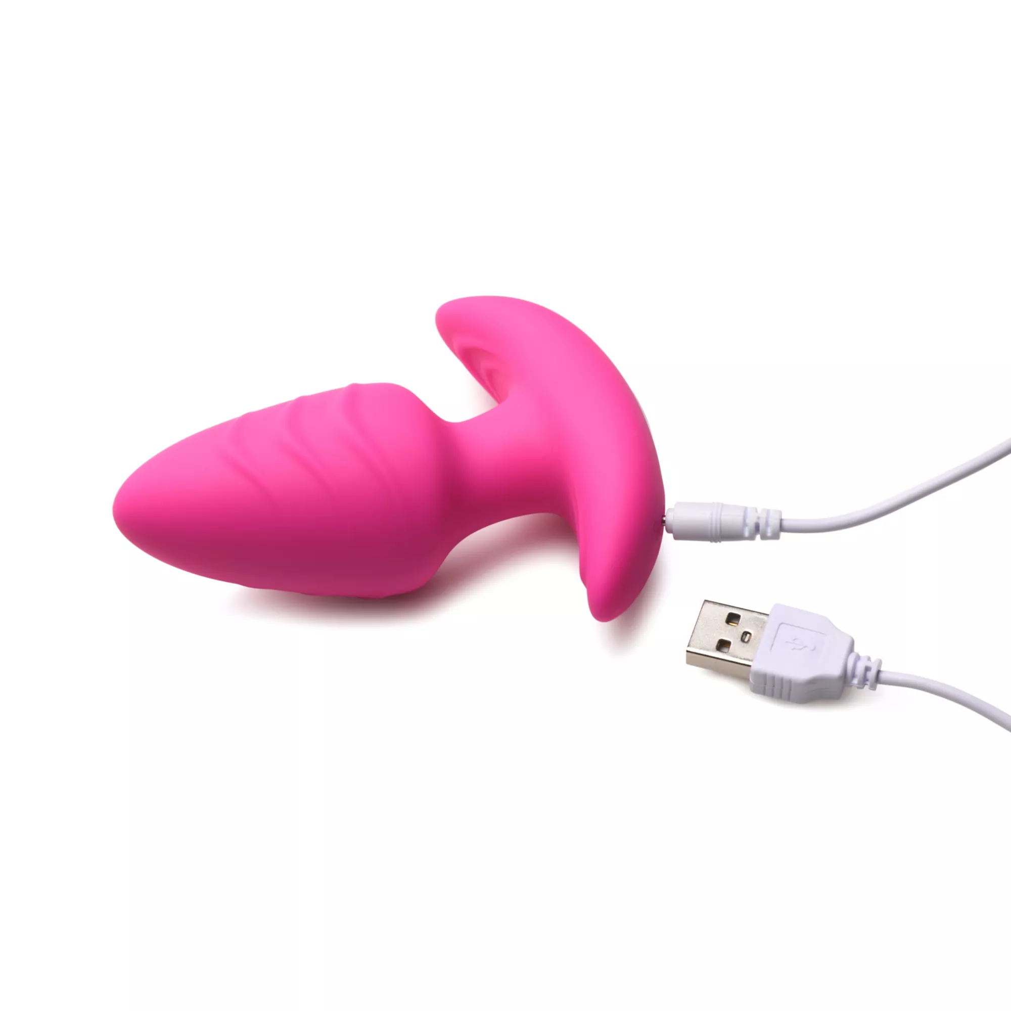 Bang Pink Remote Control Rotating & Vibrating Silicone Butt Plug at Spencer's