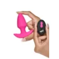 Bang Pink Remote Control Rotating & Vibrating Silicone Butt Plug at Spencer's