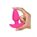 Bang Pink Remote Control Rotating & Vibrating Silicone Butt Plug at Spencer's