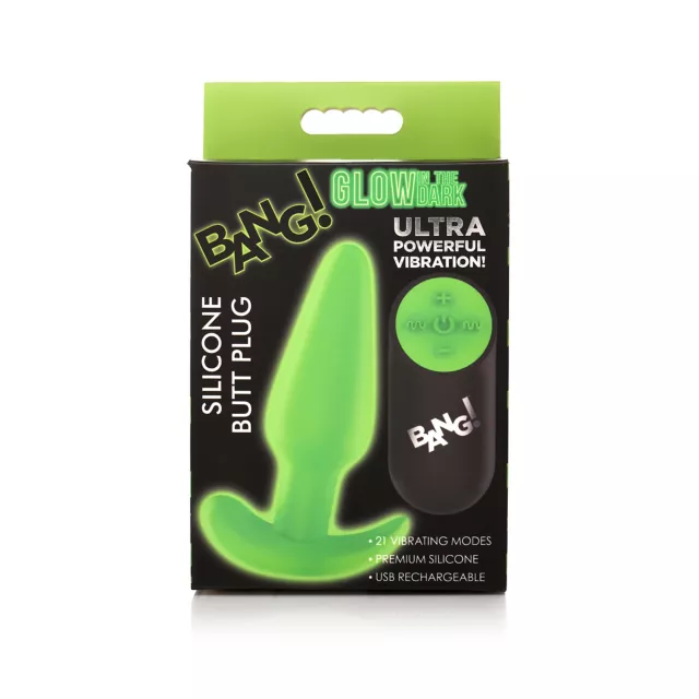 Bang Glow in the Dark Remote Control Butt Plug at Spencer's