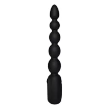 Black Vibrating Anal Beads at Spencer's