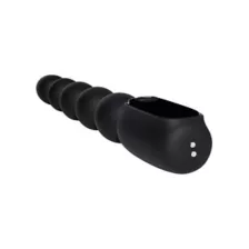 Black Vibrating Anal Beads at Spencer's