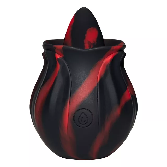 Black Kiss Rimming Rose Vibrator at Spencer's