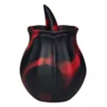 Black Kiss Rimming Rose Vibrator at Spencer's