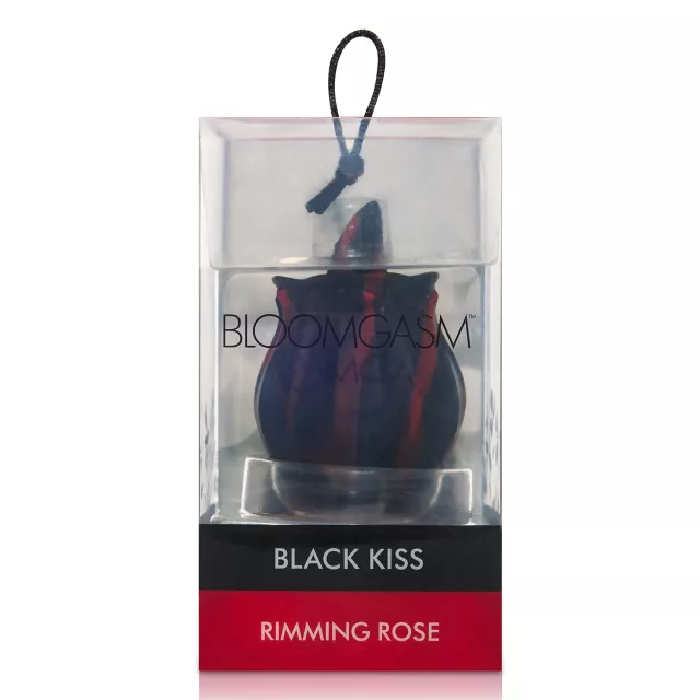 Black Kiss Rimming Rose Vibrator at Spencer's