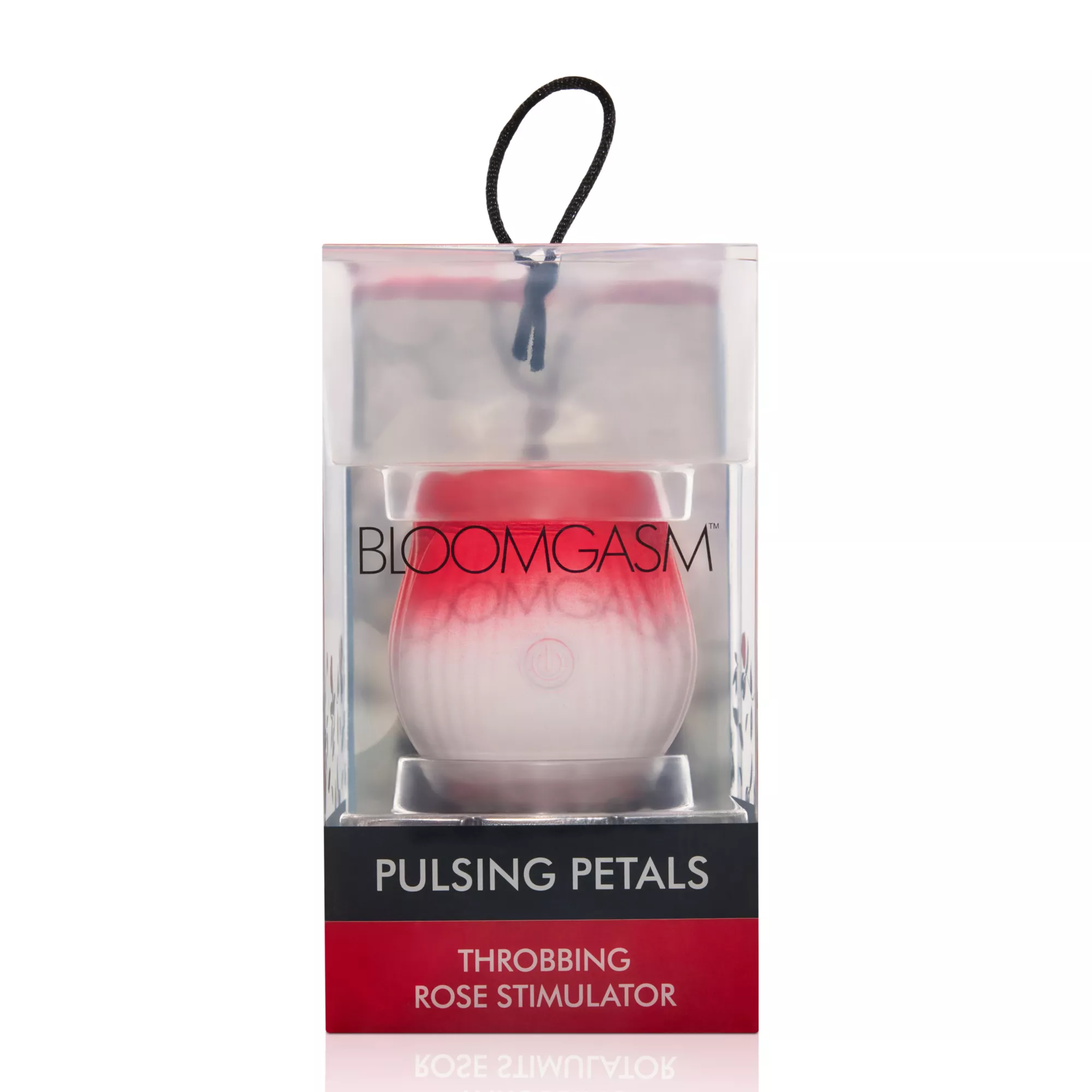 Bloomgasm Red Pulsing Petals Throbbing Rose Stimulator at Spencer's