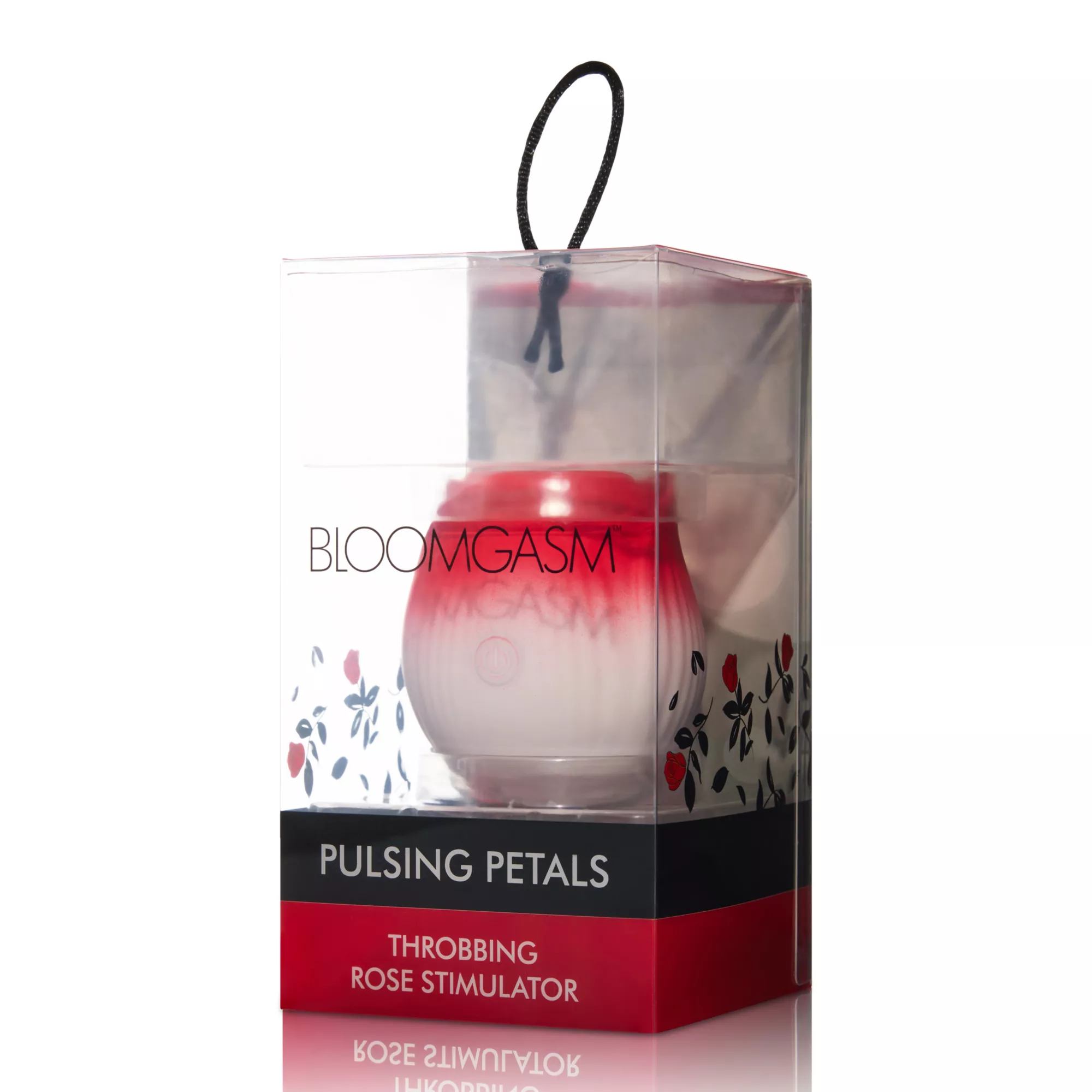 Bloomgasm Red Pulsing Petals Throbbing Rose Stimulator at Spencer's
