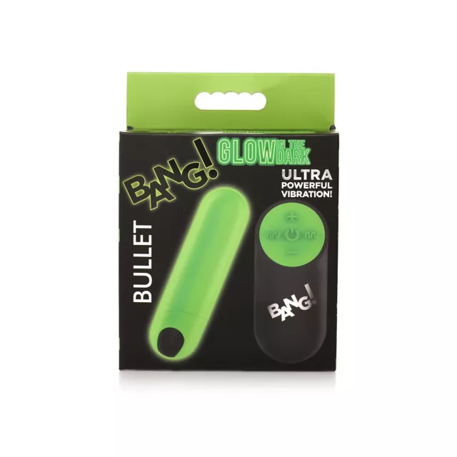 Bang Glow in the Dark Remote Control Bullet Vibrator at Spencer's