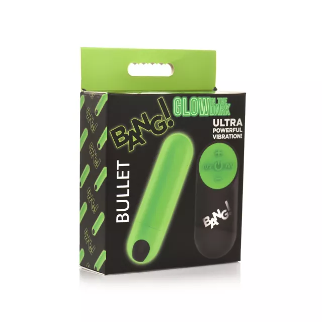 Bang Glow in the Dark Remote Control Bullet Vibrator at Spencer's