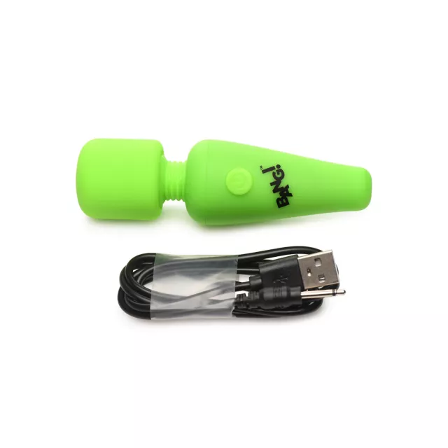 Glow in the Dark Mini Wand Vibrator at Spencer's